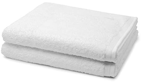Möve - 2 teiliges Frottier-Set - Superwuschel (2 X Duschtuch im Set) - 520 g/m2 - Baumwolle - Walkfrottee - saugstark - weich und flauschig - Snow