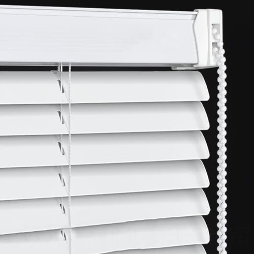 ZHUOZ1T Jalousie Aluminium Weiß,Lamellen-Rollo,Jalousien Innen zum Klemmen,Verdunkelungs-Rollo,Sonnen- & Sichtschutz,Wand- & Deckenmontage,Mit Zubehör,Anpassbar,Breite x Höhe (110x240cm)