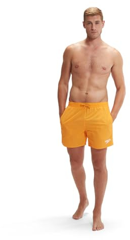 Speedo Essentials 16 Herren-Badehose im Watershort-Stil, Orange, XL