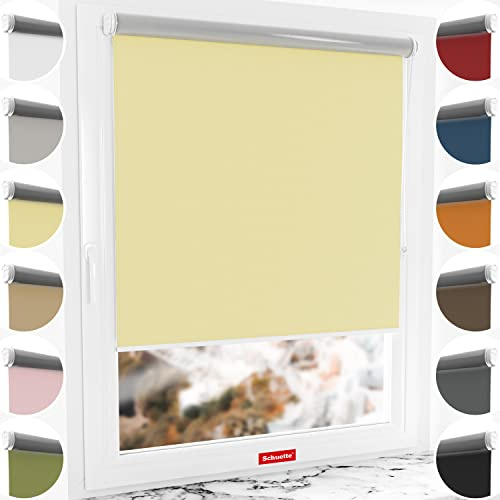 Schuette® Verdunkelungsrollo ohne Bohren/mit Bohren 2in1 ● Thermo Rollo Kollektion: Sandy Shore (Beige) ● 70 x 130 cm (Breite x Höhe) ● Suprafix Klemmrollo = Klemmfix 2.0 ● 60s Montage mit Video