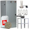 ITA Elektrischer Räucherofen 7001 - Smoker Set mit Heizung, Tisch, Rauchgenerator - Räucherschrank mit Thermometer - Legierter Stahl - EU Qualität, Direkt vom Hersteller - 81 cm mit 3 Etagen