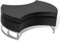 SDWEHO7 Couchtisch mit Stabilität und Unverwechselbarkeit, Wohnzimmertisch, Tischplatte drehbar, Beistelltisch mit zusätzlicher Ablagefläche, Hochglanz Schwarz 80 x 32,5 cm