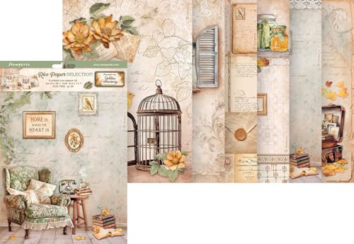 Assortiment de soies de paille à motifs Golden Harmony