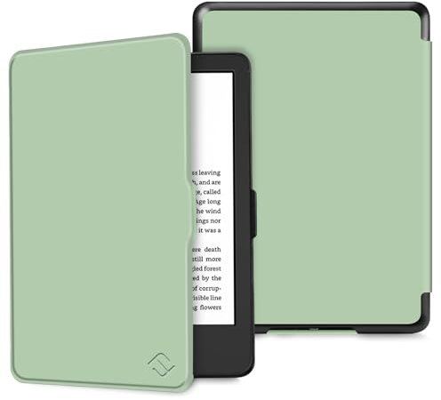 FINTIE Custodia per 6 Kindle 11ª generazione (Modello 2024/2022), Sottile Leggero Protettiva Cover con Funzione Auto Sveglia/Sonno, Verde