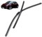 Madehitr Scheibenwischerblätter Compatible für Opel Adam 2012-2019 Auto-Scheibenwischer-Set, langlebige Sichtzubehör