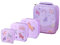 Girls Lunch Bag, Set of 3 Nesting Snack Boxes, Tiny to Tots Kids Set, Back to School, Lunch Box with Multi Compartments, Snack Storage (Unicorn Nested Boxes + Lunch Bag)