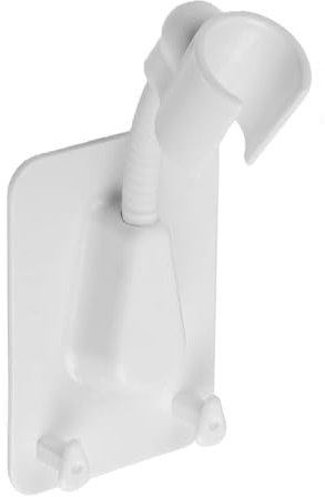 Support Pommeau de Douche, Support Pommeau de Douche Sans Perçage, Supports de pommeau de douche, Sans Perçage, Réglable à 360°, Autoadhésif Mural Douchette, pour Baignoire Salle Bain, Blanc