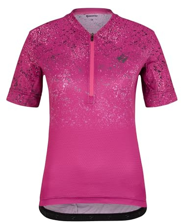Ziener Damen NALADIA Fahrradtrikot/Radtrikot - Mountainbike|Rennrad - atmungsaktiv, schnelltrocknend, elastisch, Kurzarm, Light Plum, 40