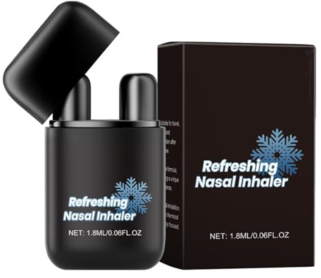Nasenstäbchen, tragbarer Sinusentlastungs-Inhalator, erfrischender Naseninhalator, verbessert die Entspannung, einfach zu tragen, 1,8 ml, für Zuhause, Arbeit, Reisen