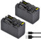 DuraPro 2X 5200mAh USB-Output Charging NP-F750 Battery Only for Camera Led light Batteries NP-F970 NP-F960 NP-F950 NP-F930 NP-F550 NP-F570 NP-F750 Batteries