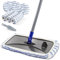 MASTERTOP Mopas de Limpieza Suelos,Mopa Plana Giratoria 360°con 5 Almohadillas de Microfibra, Mop para Limpieza de Suelos de Madera Dura, Azulejos y Estratificado