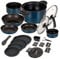 Kelton Cookware 23 Piece Non Stick Pot & Pan Set - Induction Compatible - Detachable Handle - Kitchen Cookware - Stackable Pans with Lids - Space Saving Design - Home Essentials