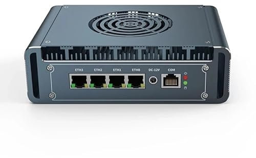 Micro Firewall Appliance, VPN, Router PC, Intel i3 300ES, 4x2.5GbE I226-V, DDR5 1 M.2, USB3.0, mini computer per computer compatibile con WiFi dual-band per il settore aziendale, senza RAM