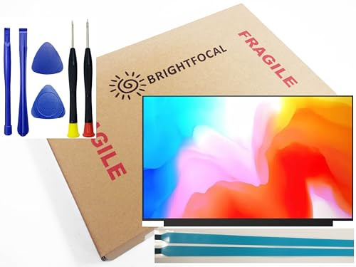 BRIGHTFOCAL New Screen Replacement for Acer Nitro 5 AN515-54-599H AN515-55-53AG LP156WFC(SP)(G1) 15.6 FHD Full-HD 1080p Matte Slim LED LCD Screen Display with Tape and Tool