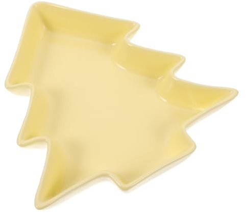 Alipis Ceramic Christmas Tree Plate Luxury Dinnerware Elegant Serving Dish Plate Holiday Decor Festive Serving Tray