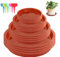 16 Soucoupes pour Pots de Fleurs, Coupelle Pot de Fleur, Soucoupe Pot Fleur Plastique, Soucoupes pour Plantes, Dessous de Pot de Fleur pour Intérieur Extérieur Jardin, 12/14/18/22cm + 24 étiquettes