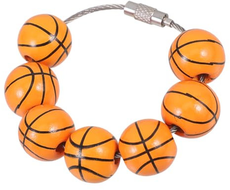 Toyvian Holzperlen Taschenanhänger Ball Armband Anhänger Für Strandtasche Dekorativer Einzigartiger Perlenanhänger-dekor Hängender Taschenanhänger Mit Sportmotiv