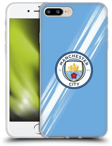 Head Case Designs Officially Licensed Manchester City Man City FC Home 2025/26 Badge Kit Gel Case [Military Grade] Compatible with Apple iPhone 7 Plus/iPhone 8 Plus and Compatible with MagSafe