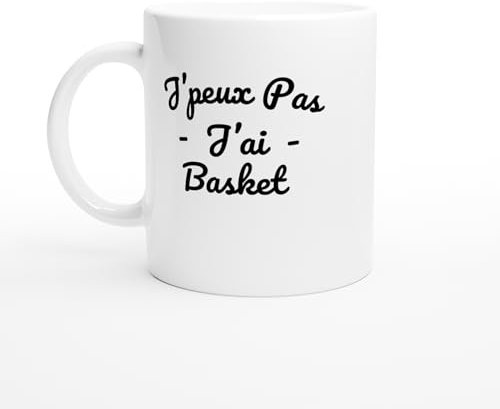 PassionCadeau Tasse Drole J'peux pas j'ai basket – Mug Humour basketball