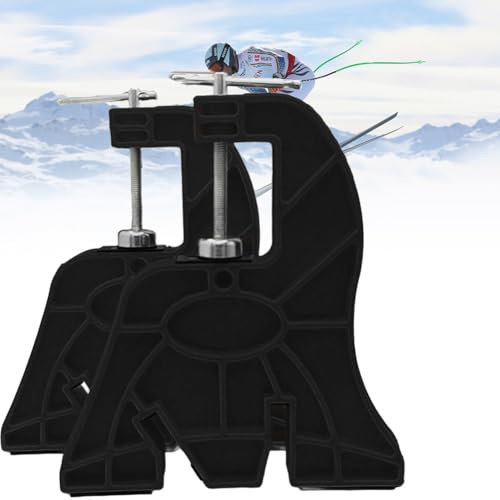 Professionelle Ski- und Snowboard-Schraubstöcke zum Tuning, 2-teiliges Ski- und Snowboard-Tuning-Schraubstock-Set, rutschfester Ski-Schraubstock mit einstellbarem Winkel und Höhe, Snowboard-Wartung