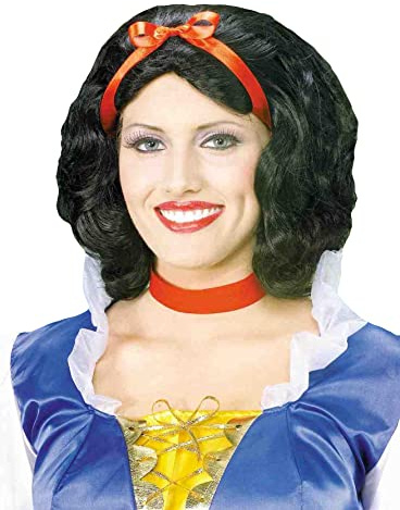 Forum Snow White Wig, Black, One Size