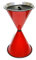 Standaschenbecher Diabola, 71x40 cm rot Marke Szagato Made in Germany (Industrie Standaschenbecher modern Design Aschenbecher groß stehend aus Metall für innen und außen wetterfest windfest)