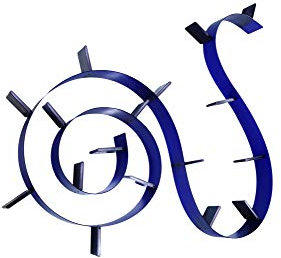 Kartell Bookworm Bücherschränke, Plastik, blau, 20 x 19 x 820 cm