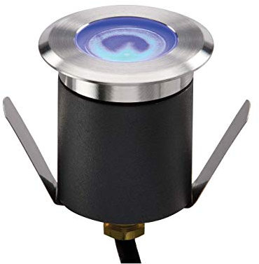 Knightsbridge IP65 230 V 1 W High Output LED Blue Mini Bodenleuchte C/W Kabel, Metall