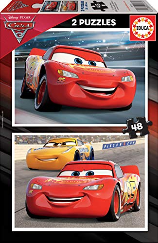 Educa - Puzzle 48 Teile für Kinder ab 4 Jahren | 2x48 Cars 3, Puzzleset, Kinderpuzzle (17177)