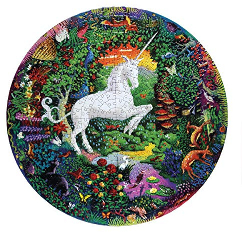 Eeboo - Rundes Puzzle, Mehrfarbig (PZFUNG)