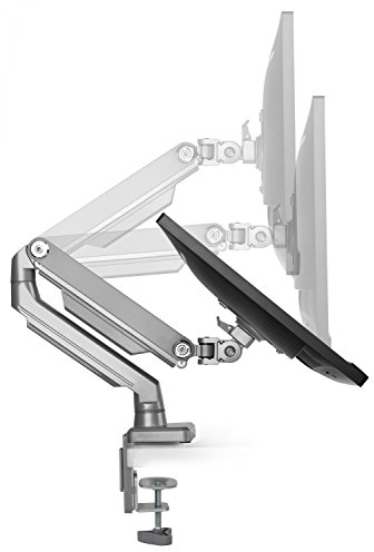 RICOO Monitor Halterung Tisch Mechanische Feder für 13-30 Zoll, VESA Tischhalterung, Monitorarm TS8711 Monitorhalterung 1 Monitor Arm Bildschirmhalterung Bildschirm Halter Arme für Computermonitore