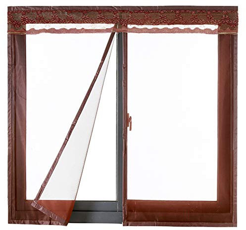 Liveinu Zanzariera Magnetica Per Porte Finestre Tenda Zanzariera Con Magneti Rete Anti Zanzare Zanzariera Marrone 60x120cm