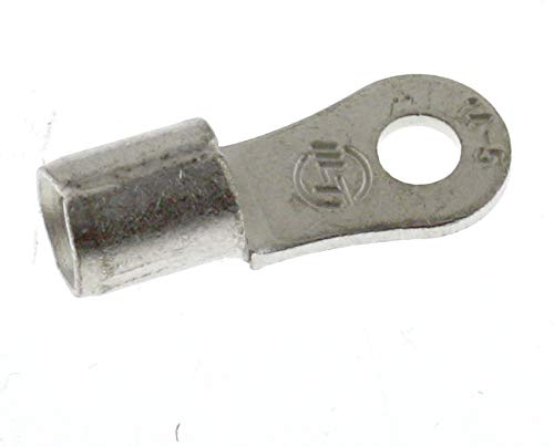 25 Stück SeKi Ringkabelschuhe 10-16mm², M5 I Quetschkabelschuhe unisoliert I für mehr-, feindrähtige Leiter I Presskabelschuh aus verzinntem Kupfer