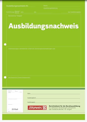 10X BRUNNEN Block A4 Ausbildungsnachweis