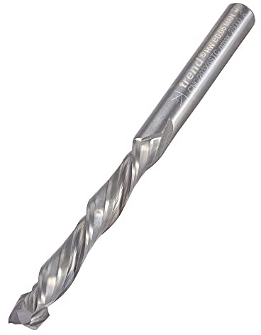 Trend 6mm Carbide Compression Spiral Router Cutter, 6mm Shank, 42mm Cut | Solid Tungsten Carbide Bit For Clean Compression Cuts In CNC And Router Applications, CNC/203X6STC