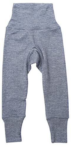 Cosilana, Baby Hose mit Nabelbund, 45% KBA Baumwolle, 35% kbT Wolle, 20% Seide (Marine Melange, 50-56)…