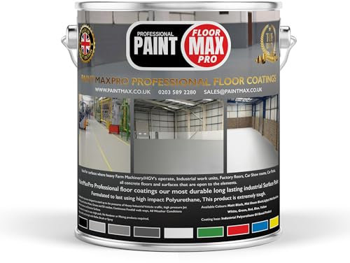 PaintMax Industrial PU350 Polyurethane Concrete Floor Paint Coating (Signal Blue, 10 Litre)