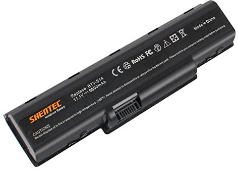 Shentec Batterie BTY-S14 BTY-S15 pour MSI GE60 CR61 GE70 CX61 GP60 GP70 CR41 CR70 CR650 CX41 CX650 CX70 GE620 GE620DX FX600 FX700 FX720 MS-1482 MS-1756 MS-1757 MS-1758 MS-16G1(11.1V 6600mAh)