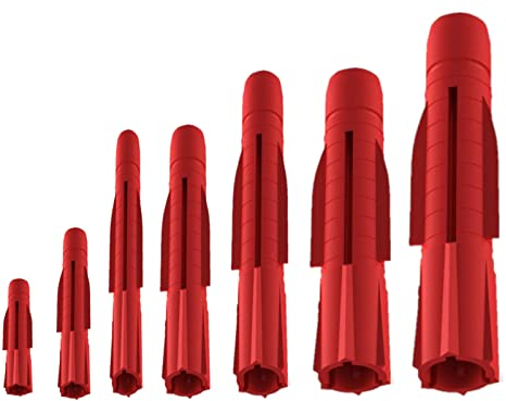 ox TRI Dübel, 5x31 6x36 6x51 8x51 10x61 12x71 14x74 mm Allzweckdübel, Hohlraumdübel (6x51mm 100 Stück)