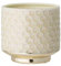Nordring Retro Übertopf Vintage Pflanztopf für Zimmerplanzen, Sukkulenten Blumentopf Goldy S (10 cm ø), Cloud, Keramik