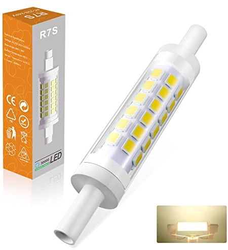 R7S LED 78mm, 7W Dimmbar Naturweiß 4000K 700LM AC 220-240V, Ersatz Für 70W J78 Halogenlampen, Kein Flackern, 1er Pack