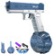 Pistola de agua eléctrica para adultos y niños, Max Range 32 pies One-Touch Pistola de agua automática 434CC + 58 CC Gran capacidad Pulverizador de agua más fuerte para verano, piscina, playa, fiesta