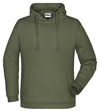 James & Nicholson Herren Basic Kapuzensweat - Klassischer Hoody mit Kängurutasche