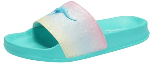KangaROOS Damen K-slide Shine Sandale, Ocean Rainbow, 39 EU
