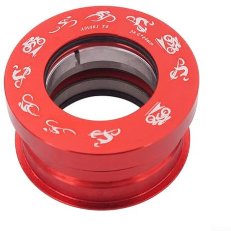 DAZZLEEX Folding Bike Headset 44Mm Built-in Bearing Headset Sealed Bearing Bowl Set For Folding Bikes SP8, SP18, VP18, MUP8, JP8(red)