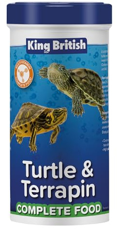 King British – Turtle & Terrapin Complete Food – 80g Tub – Rich in Vitamins & Minerals Natural Ingredients – Contains a Variety of Shrimp, Gammarus & Krill