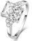 Yaresul 925 Sterling Silber Ringe für Frauen Ring Silber Damen Verlobungsring Eheringe Cubic Zirkonia Ring Engagement Promise Ring Geschenke für Frauen Größe 57 (18.1)