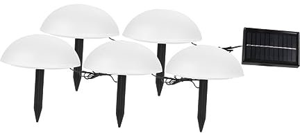 Gadpiparty Solar Gartenlampe Boden Stake Licht Halbkugel Solar-gartenlampe Außenleuchten Rasenlicht Bodeneinbaulampe Gartenlandschaftslicht Solarbetriebene Lampe