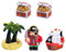 CORHAD Niedliche Mini-Piraten-spielfiguren Für Strand-sandkasten- Miniatur-Piraten-Set Aus Kunstharz