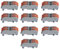 A2ZWORLD 10 pcs Connettori Veloce da Guida DIN, Morsettiera Leva Cavo Connettore Bilaterale (2 Porte)